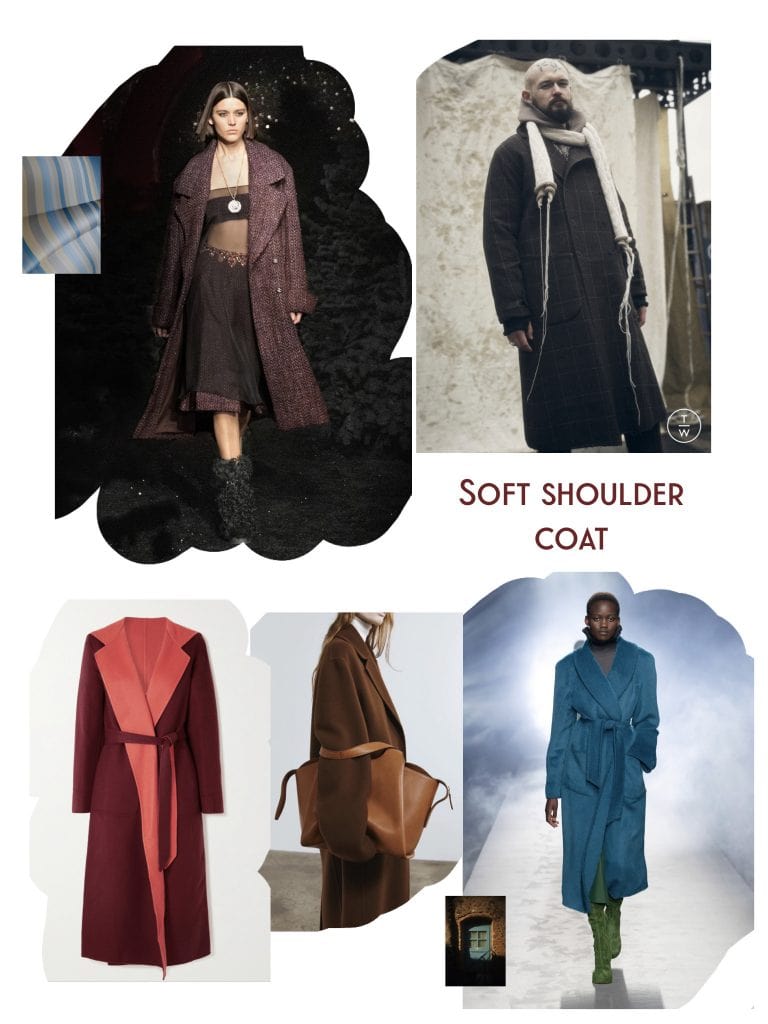 Soft shoulder coat