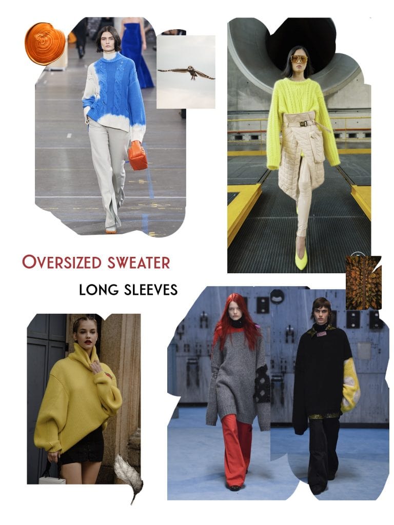 Oversized sweater long sleeves
